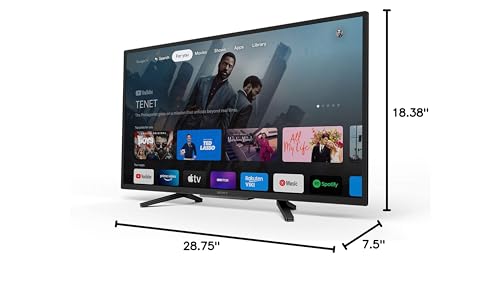 Sony 32 Inch 720p HD LED HDR TV W830K Series with Google TV and Google Assistant-2022 Model, Black