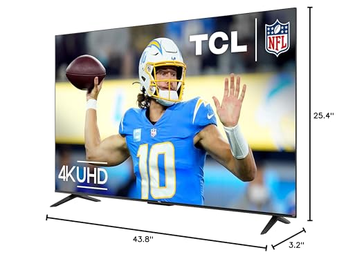 TCL 50-Inch Class S4 4K LED Smart TV with Roku TV (50S450R, 2023 - Model)