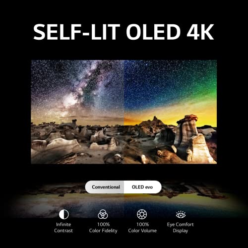 LG C3 Series 65-Inch Class OLED evo 4K Processor Smart Flat Screen TV for Gaming with Magic Remote AI-Powered OLED65C3PUA, 2023 with Alexa Built-in