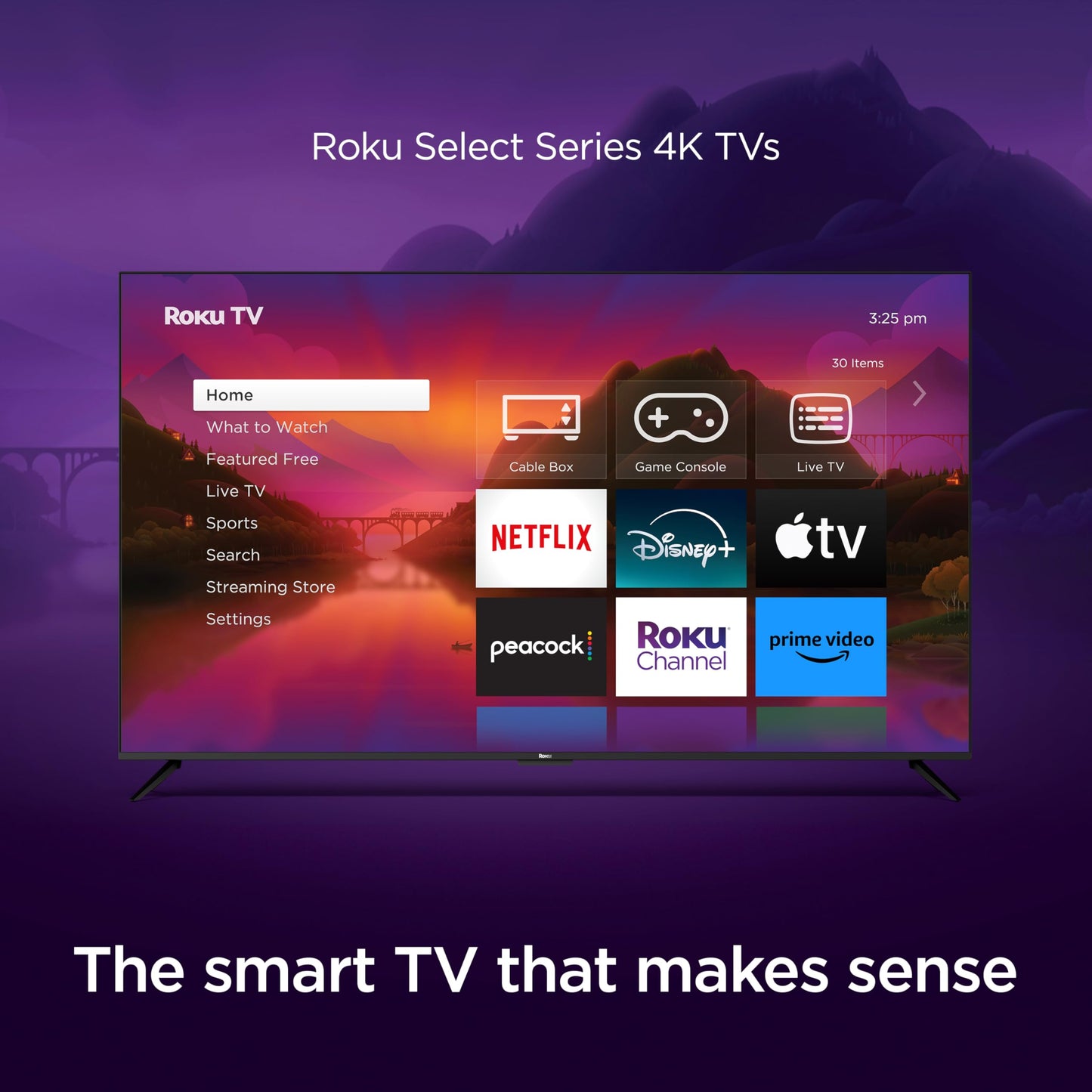 Roku Smart TV – 55-Inch Select Series 4K HDR RokuTV Enhanced Voice Remote, Brilliant 4K Picture