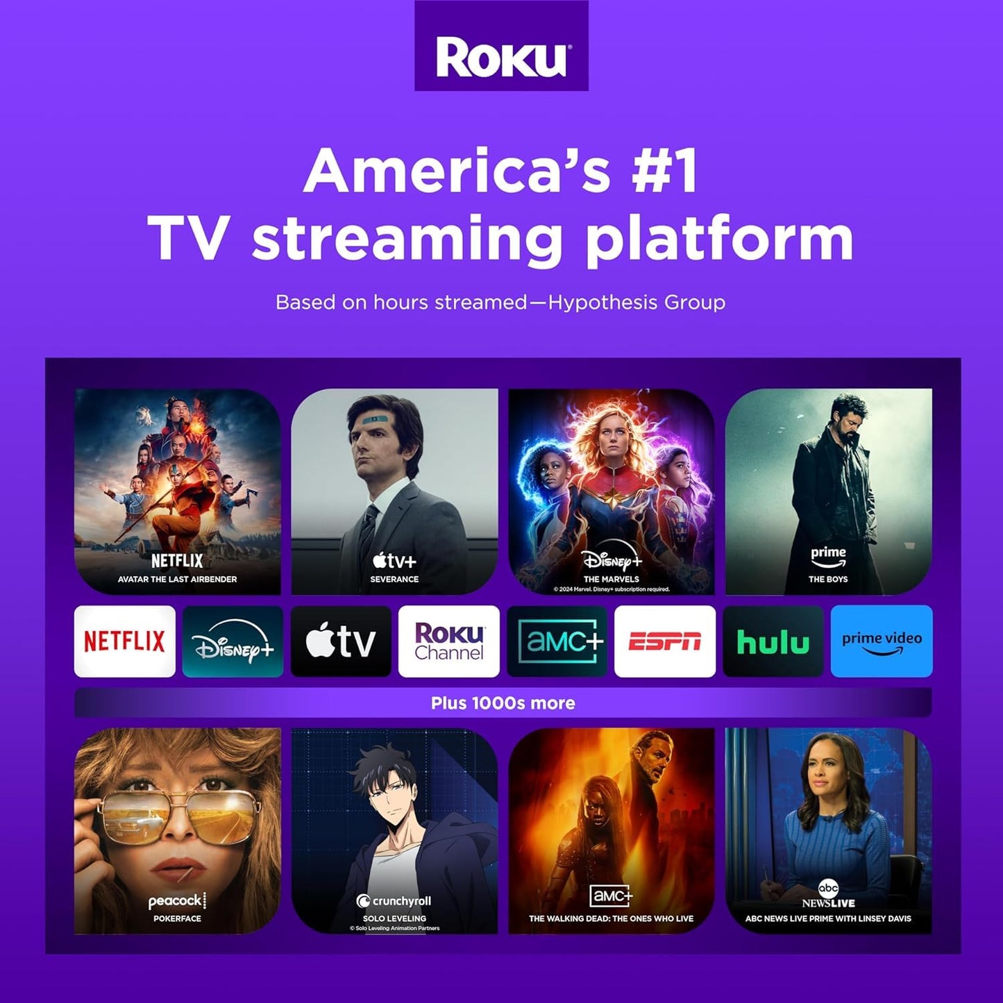 Roku Smart TV – 55-Inch Select Series 4K HDR RokuTV Enhanced Voice Remote, Brilliant 4K Picture