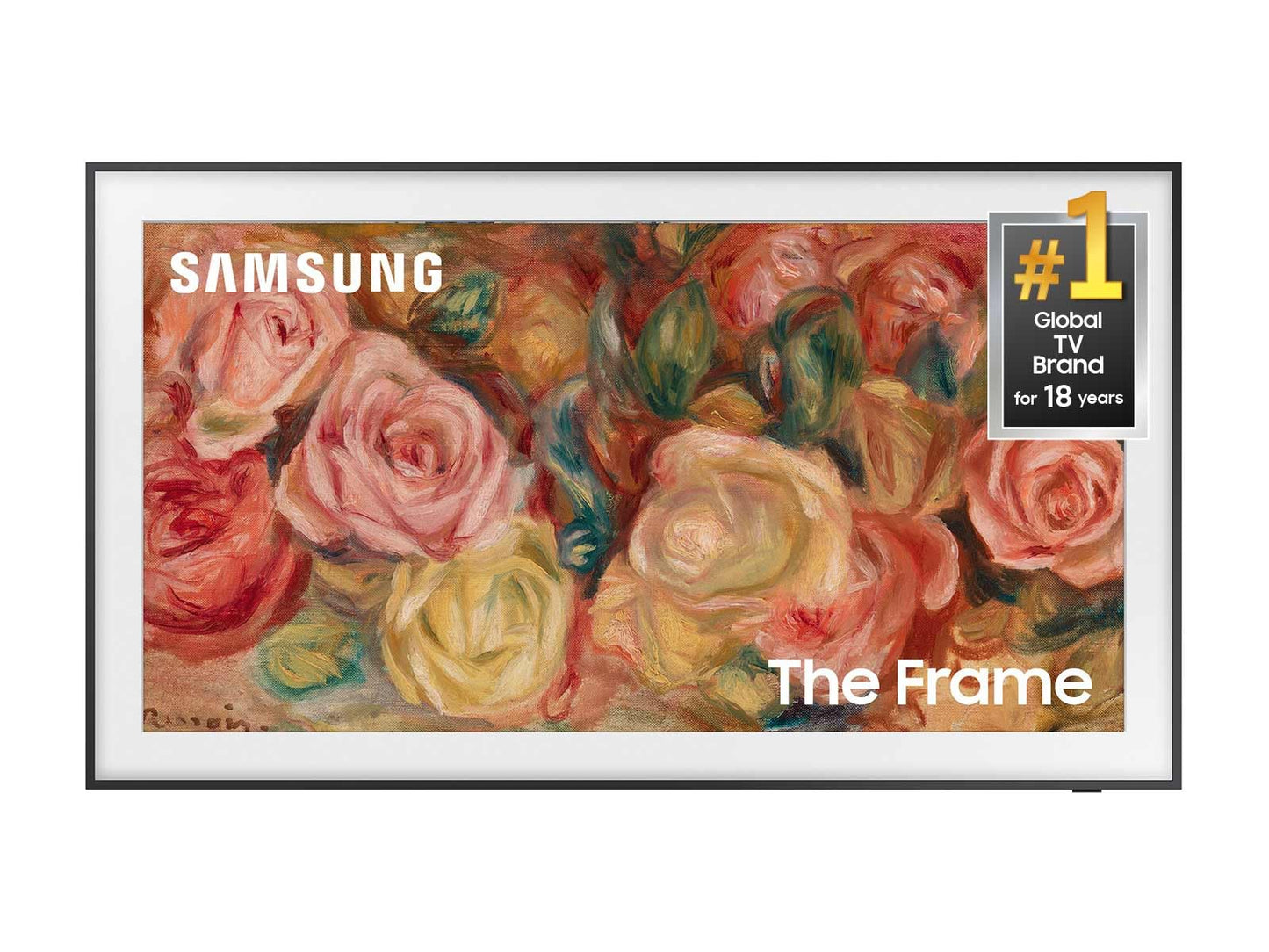 SAMSUNG 75-Inch Class QLED 4K LS03D The Frame Series Quantum HDR Smart TV w/ Dolby Atmos, Art Mode, Anti-Reflection, Customizable Frame, Slim Fit Wall Mount with Alexa Built-In (QN75LS03D, 2024 Model)