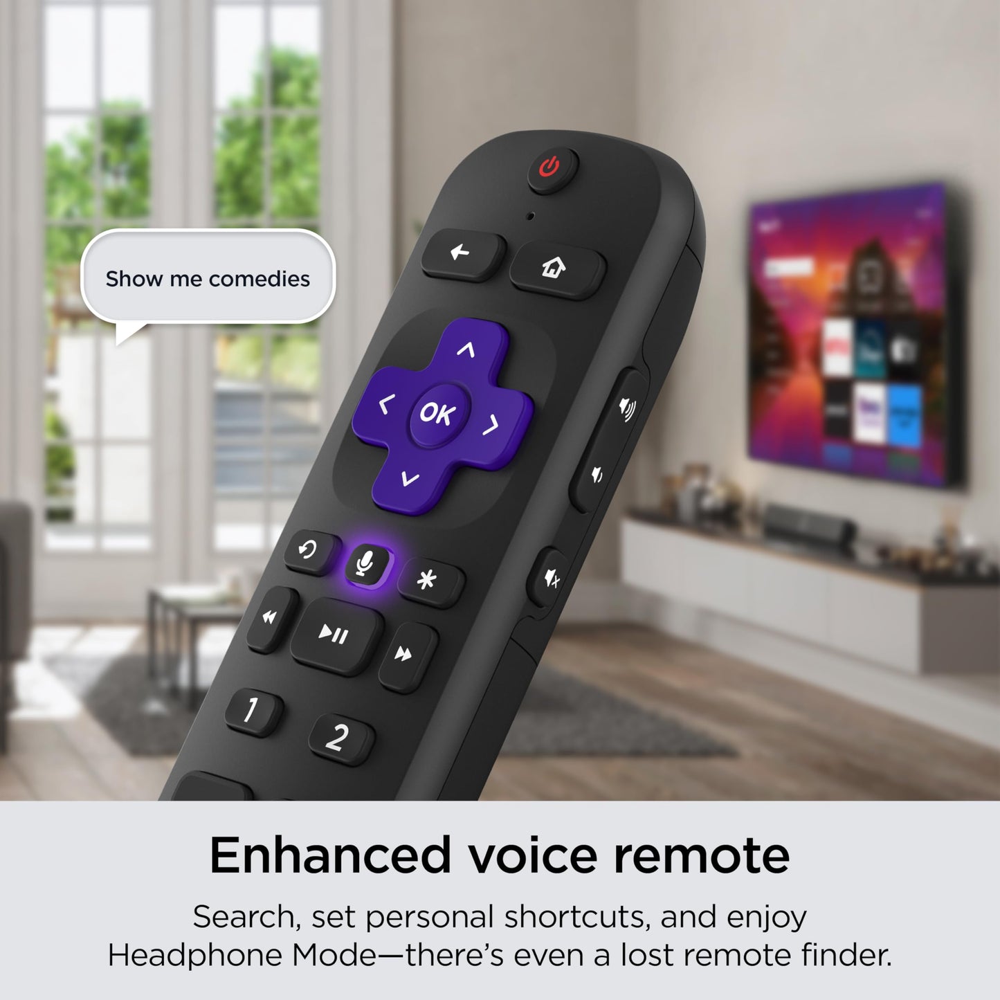 Roku Smart TV – 55-Inch Select Series 4K HDR RokuTV Enhanced Voice Remote, Brilliant 4K Picture