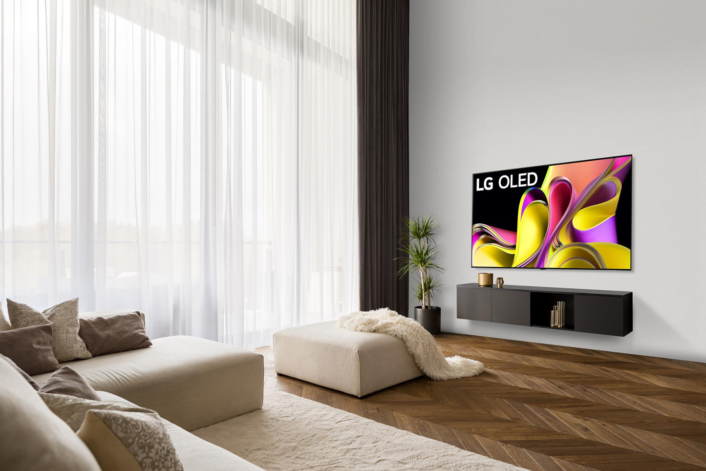 LG B3 Series 55-Inch Class OLED Smart TV OLED55B3PUA, 2023 - AI-Powered 4K TV, Alexa Built-in, Black