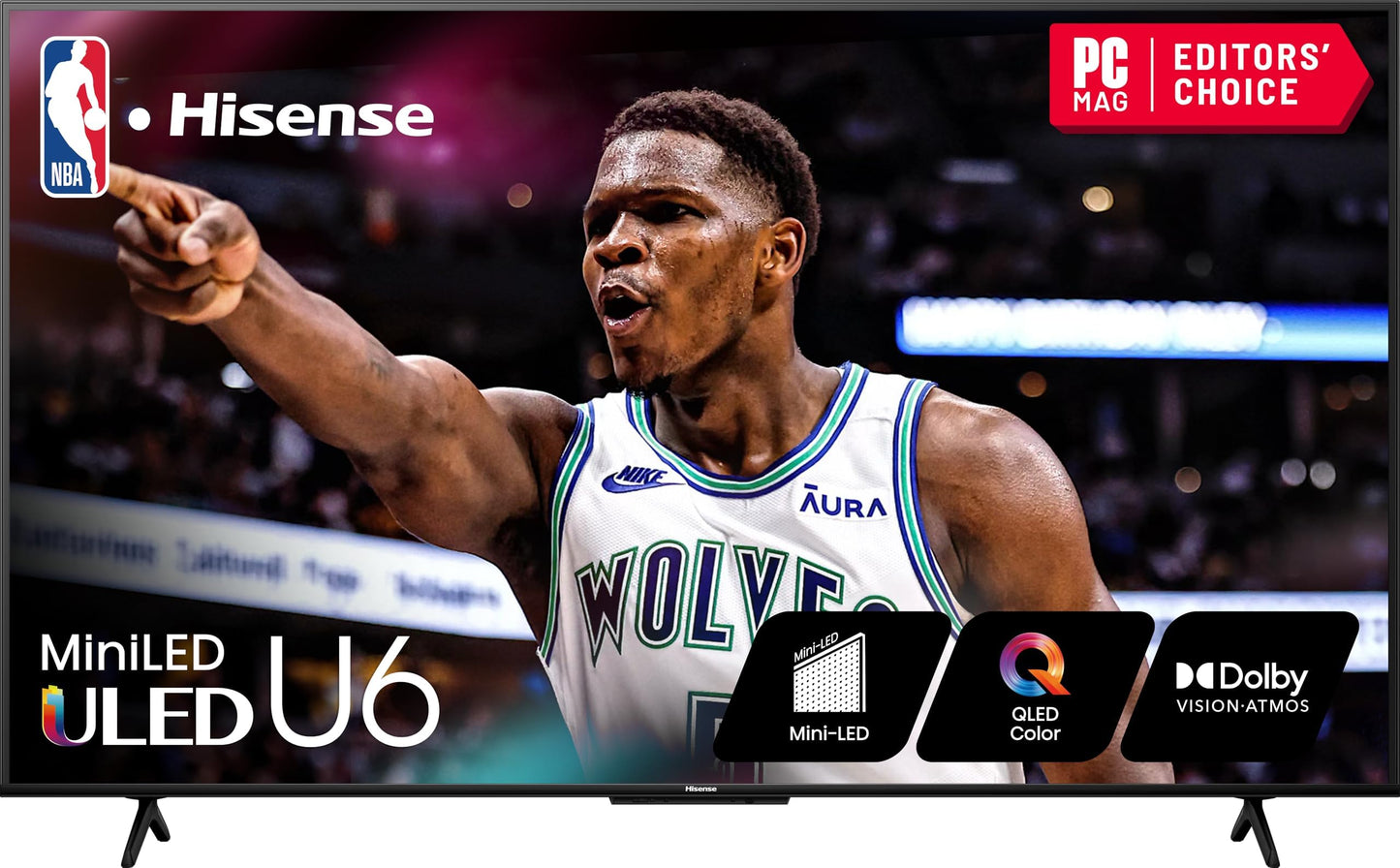 Hisense U6 Series 55U6N 55 Inches ULED 4K Smart TV