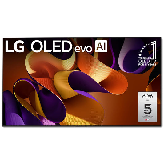 LG 83-Inch Class OLED evo G4 Series Smart TV 4K Processor Flat Screen with Magic Remote AI-Powered with Alexa Built-in (OLED83G4WUA, 2024)