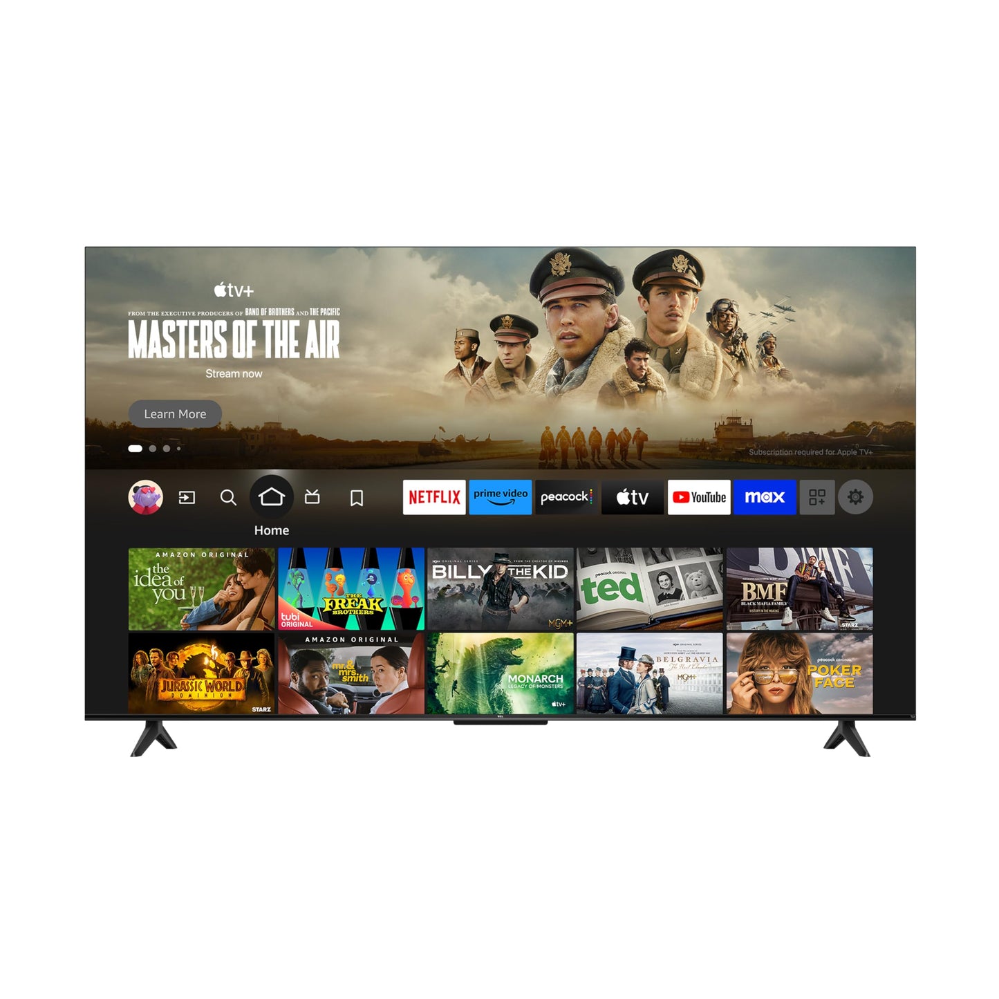 TCL 55-Inch Class S5 UHD 4K LED Smart TV with Fire TV (55S551F, 2024 Model), Dolby Vision, HDR PRO+, Dolby Atmos, Alexa Built-in with Voice Remote, Apple AirPlay 2 Compatibility, Streaming Television